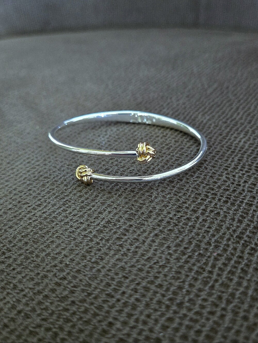 LAUREN Ralph Lauren Two✌️ Tone Knot Bypass Bangle Bracelet - NWT